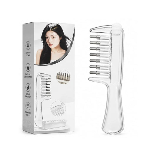 Hair Oil Applicator Comb & Refillable Scalp Massager