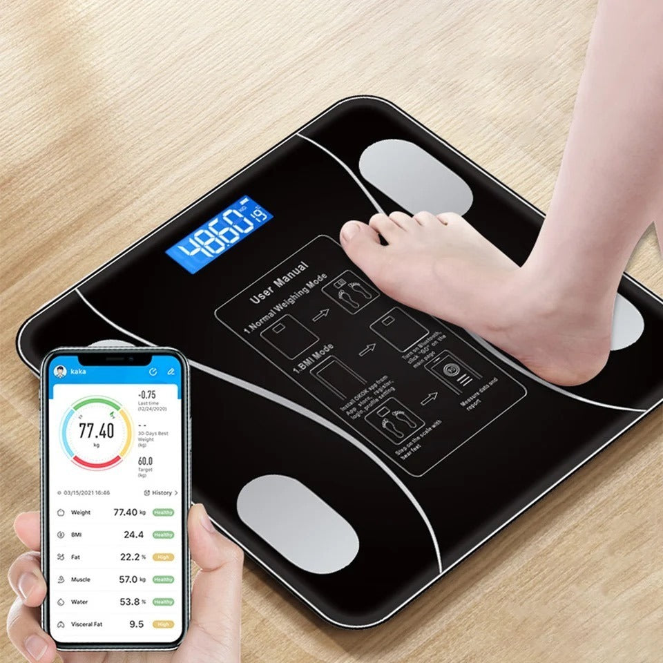 Smart Digital Body Fat Scale | Bluetooth BMI & Body Composition Analyzer for Accurate Health Tracking