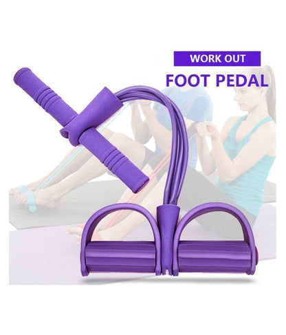 Tummy Trimmer - Foot Pedal Elastic Resistance Band (Random Color)