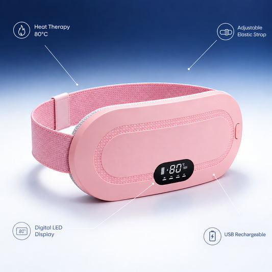 Electric Menstrual Heating Belt – Portable Period Cramp Relief & Vibration Massager